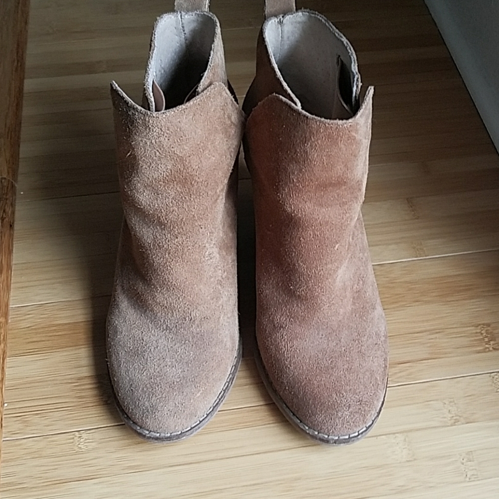 Lucky Brand Suede Wedge Heel Booties - Picture 3 of 8